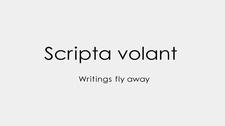 Scripta Volant постер