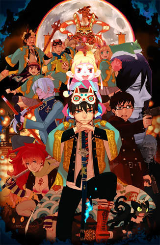 Ao no Exorcist Movie постер