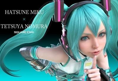 Hatsune Miku x Tetsuya Nomura постер